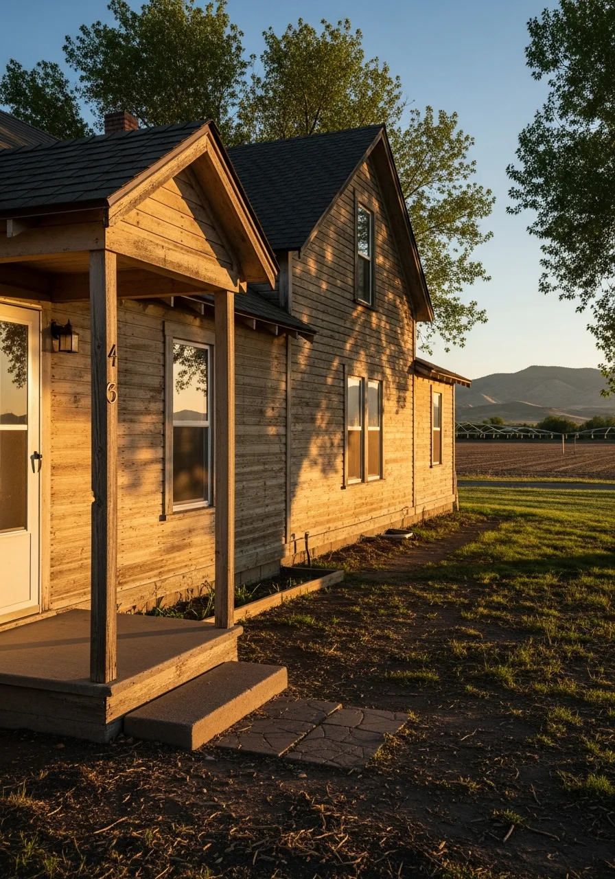 Nyssa farm or rural home with agricultural setting and regional architecture characteristic of eastern Oregon.